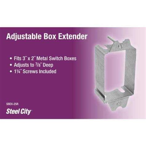 steel city sbex extension electrical box|STEEL CITY 1.